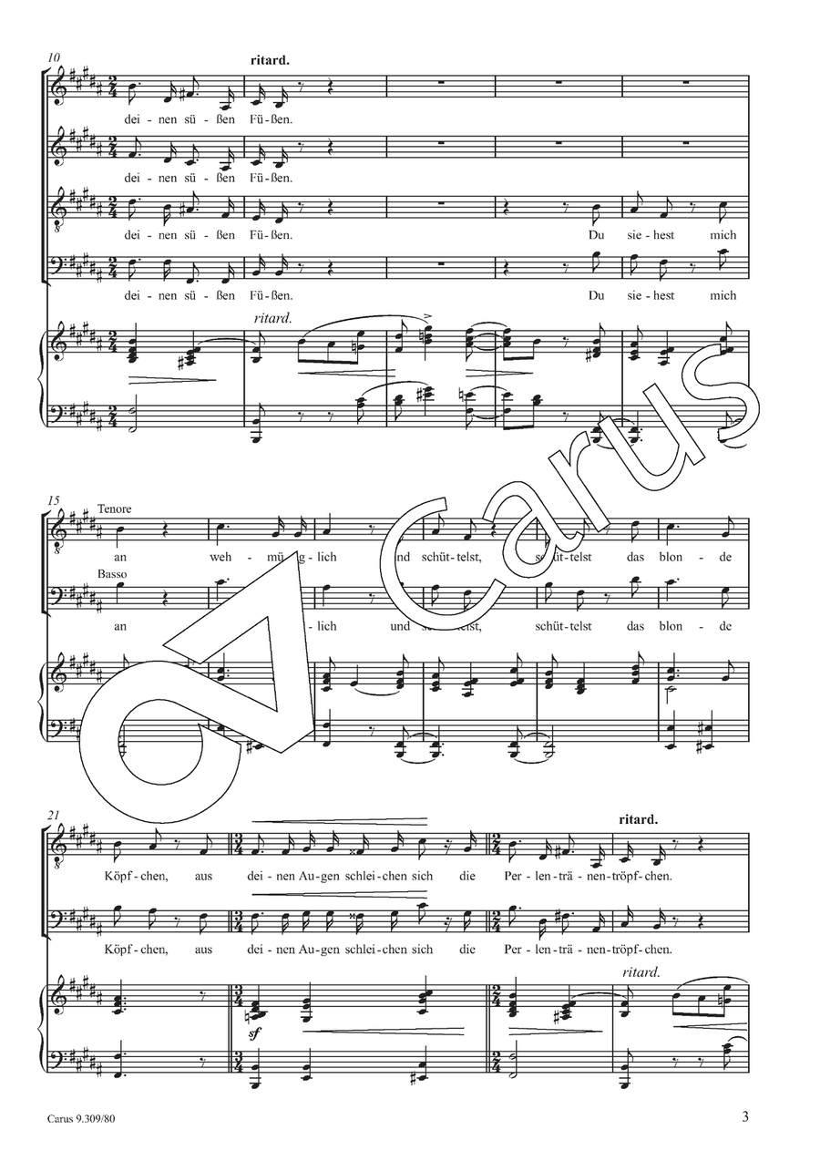 Allnächtlich im Traume Allnächtlich im Traume 4-Part scores gallery preview page 4