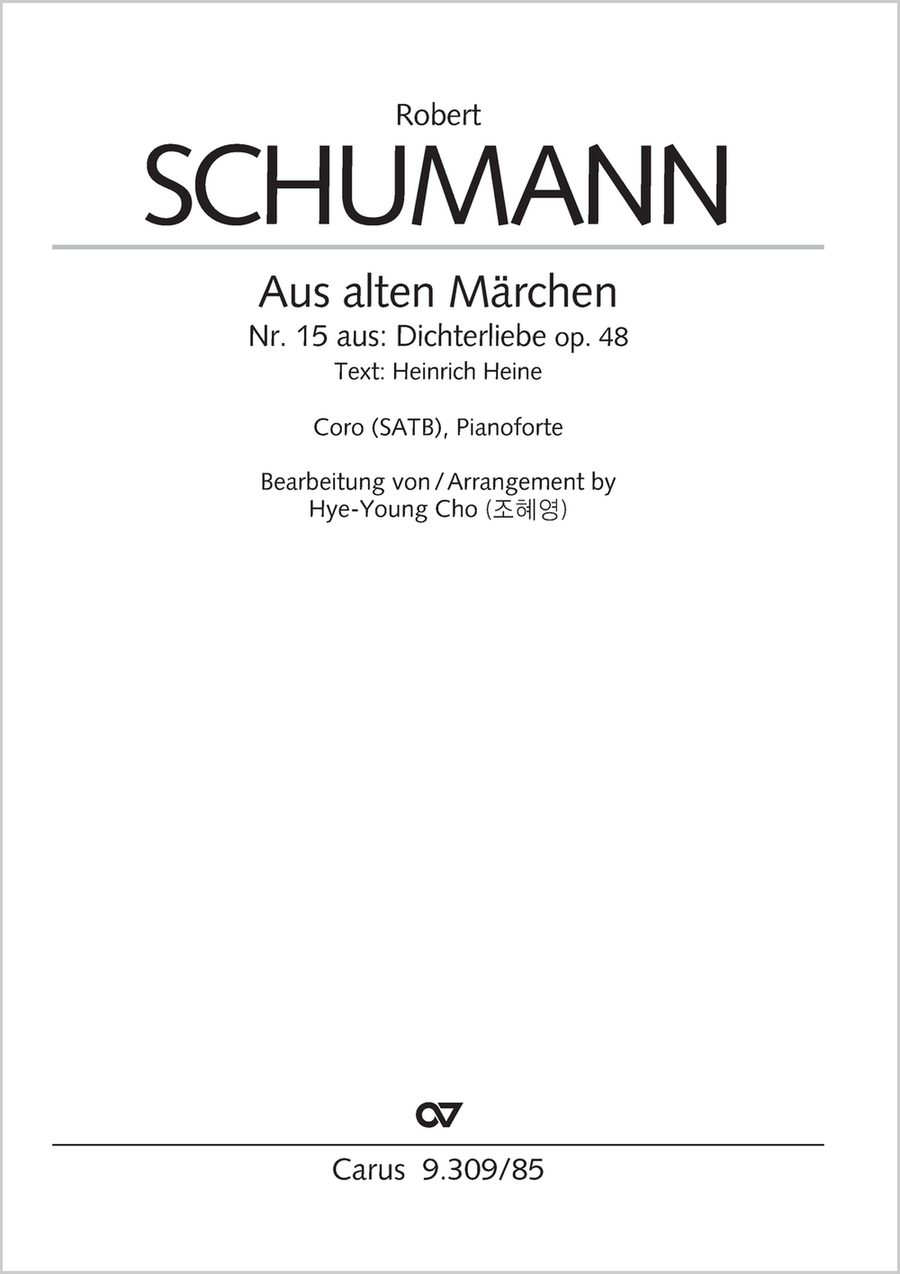 Aus alten Märchen Aus alten Märchen 4-Part scores gallery preview page 1