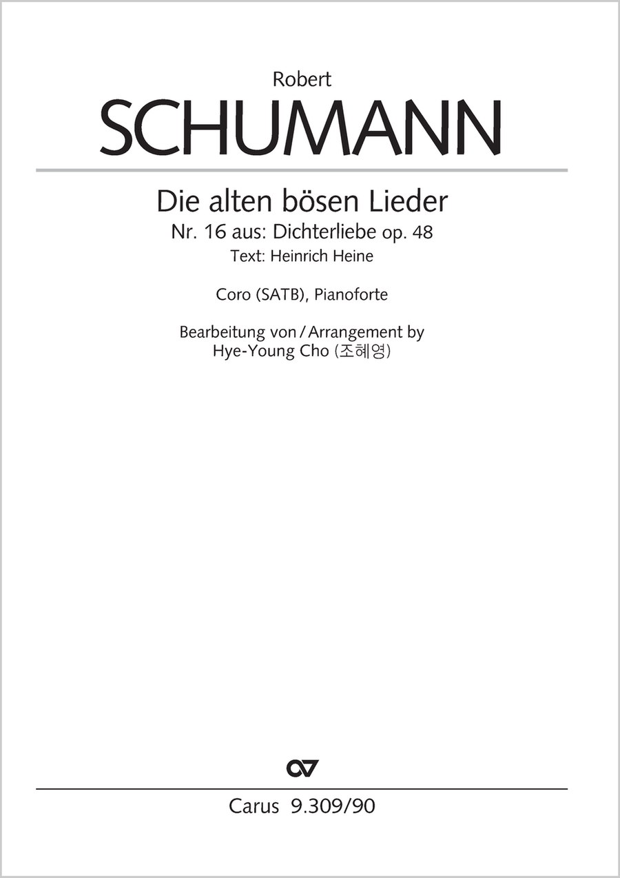Die alten bösen Lieder Die alten bösen Lieder 4-Part scores gallery preview page 1