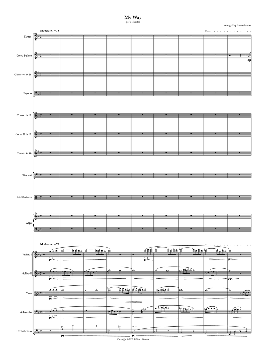 My Way My Way Full Orchestra scores gallery preview page 2