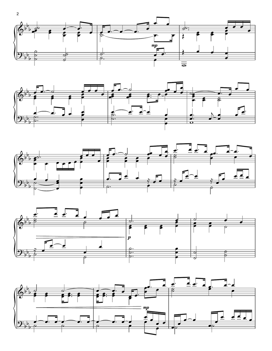 The Way It Was The Way It Was Piano Solo scores gallery preview page 2
