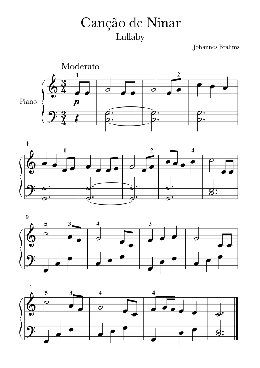 Lullaby Piano Method scores gallery preview page 1