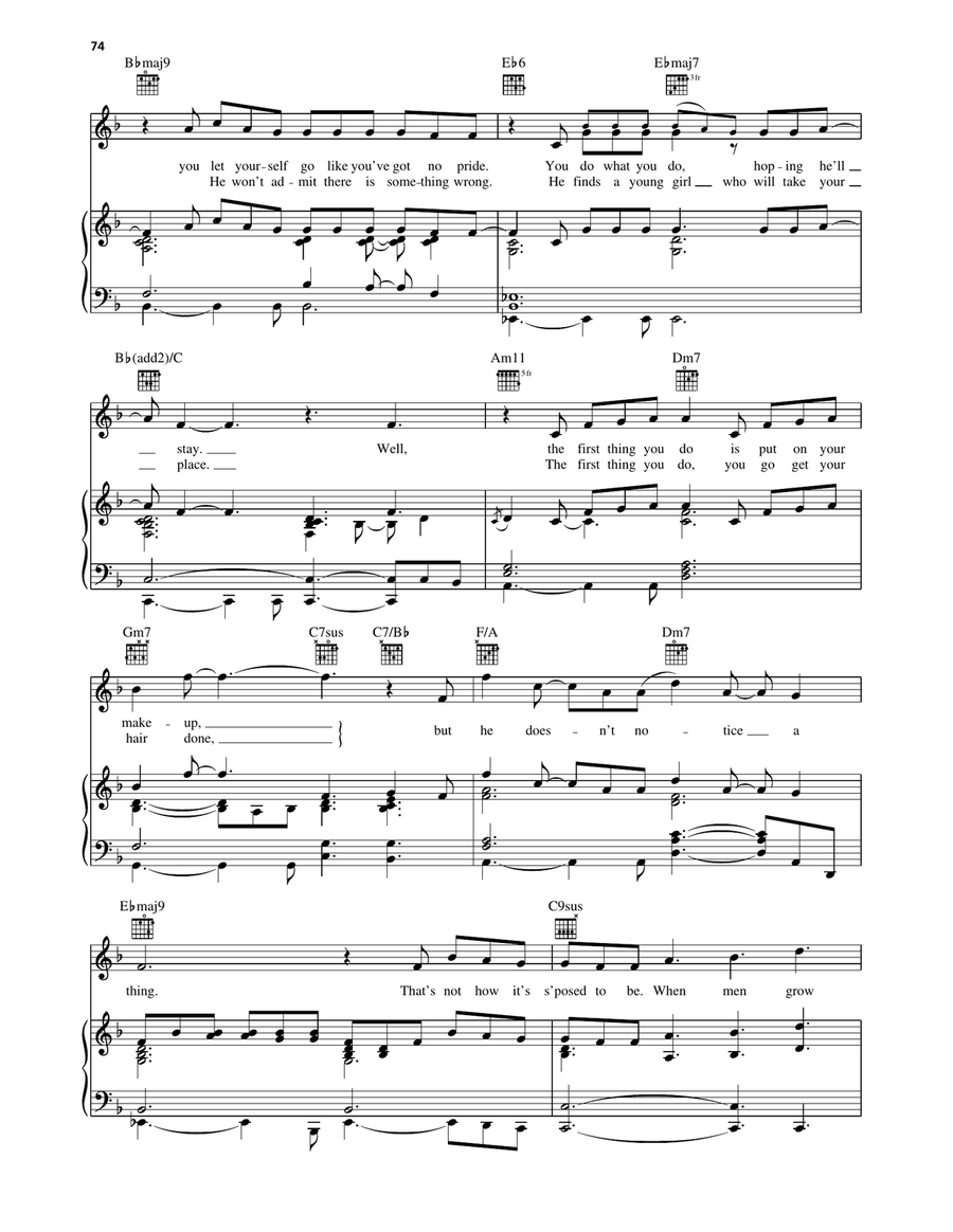 When Men Grow Old When Men Grow Old Piano, Vocal, Guitar scores gallery preview page 2
