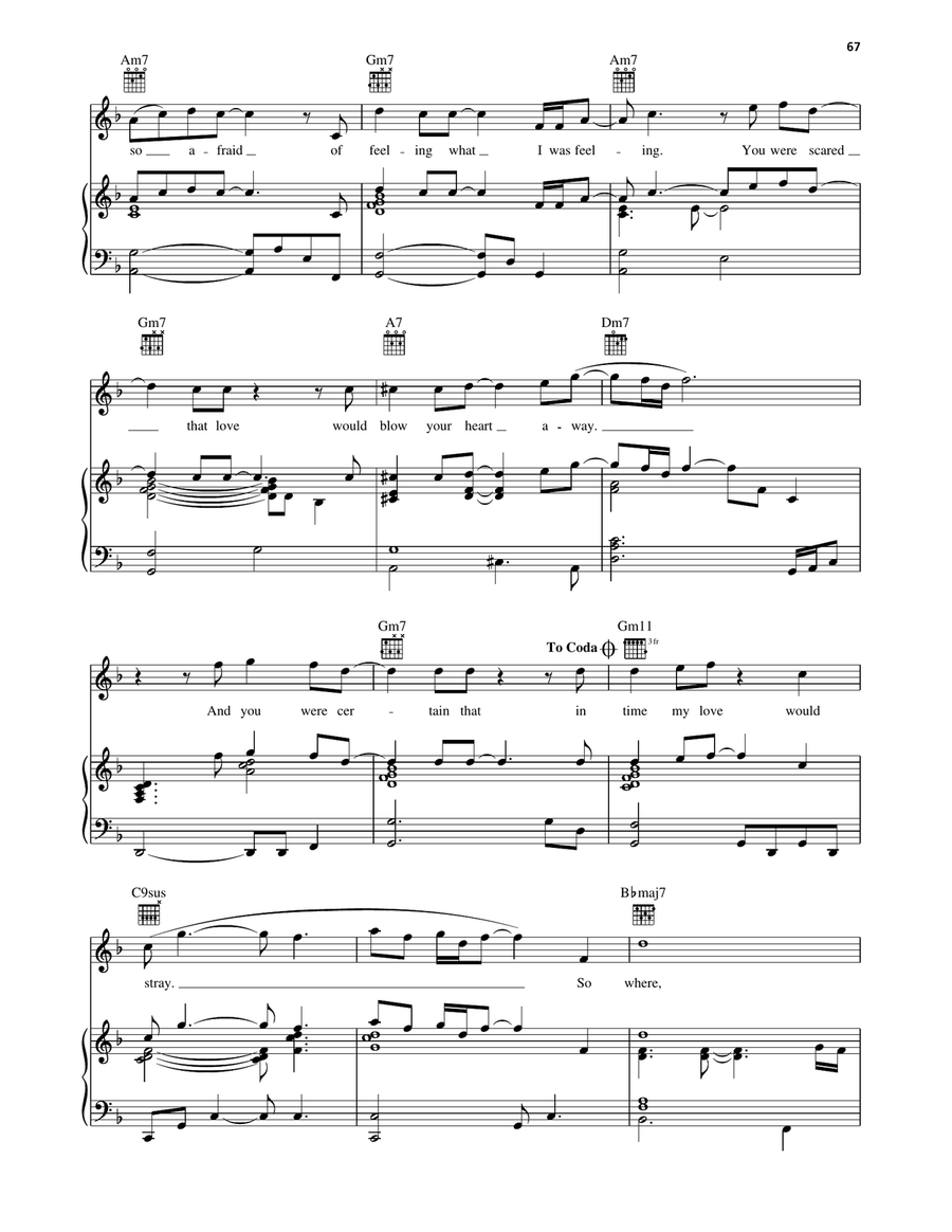 Where Will You Go Where Will You Go Piano, Vocal, Guitar scores gallery preview page 3