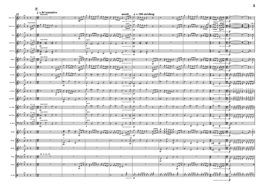 Merry-Go-Round Of Life Brass Band scores gallery preview page 5