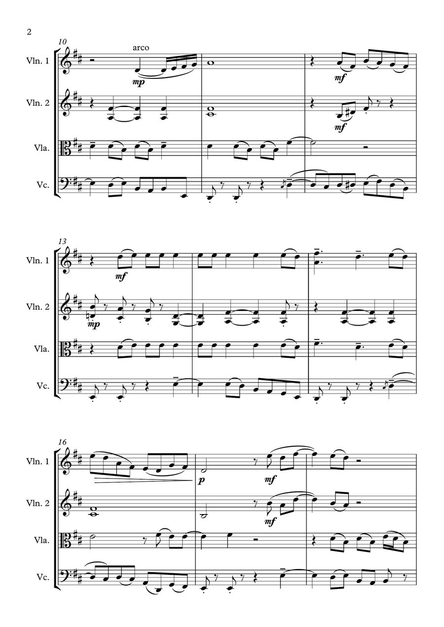 Smokin' Out The Window Smokin' Out The Window String Quartet scores gallery preview page 2
