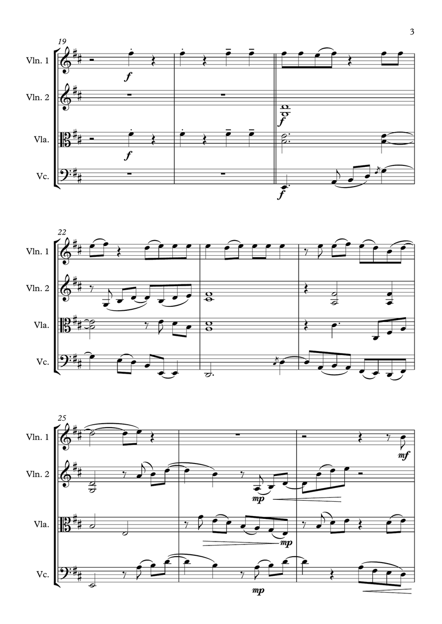 Smokin' Out The Window Smokin' Out The Window String Quartet scores gallery preview page 3