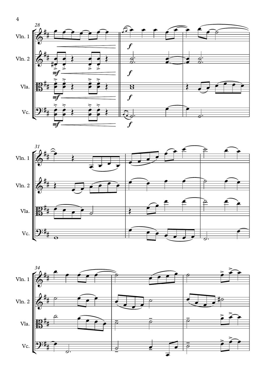 Smokin' Out The Window Smokin' Out The Window String Quartet scores gallery preview page 4
