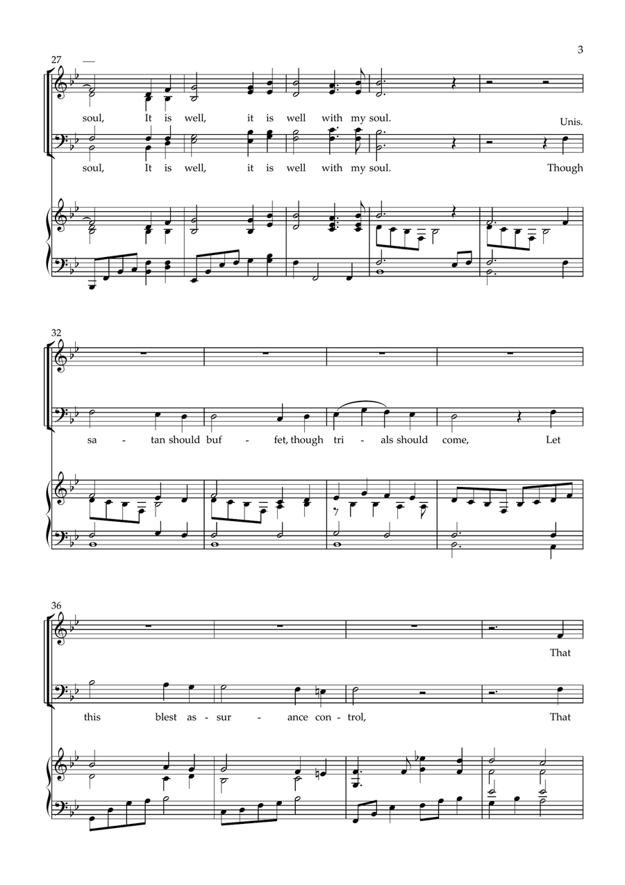 It Is Well With My Soul It Is Well With My Soul Choir scores gallery preview page 3