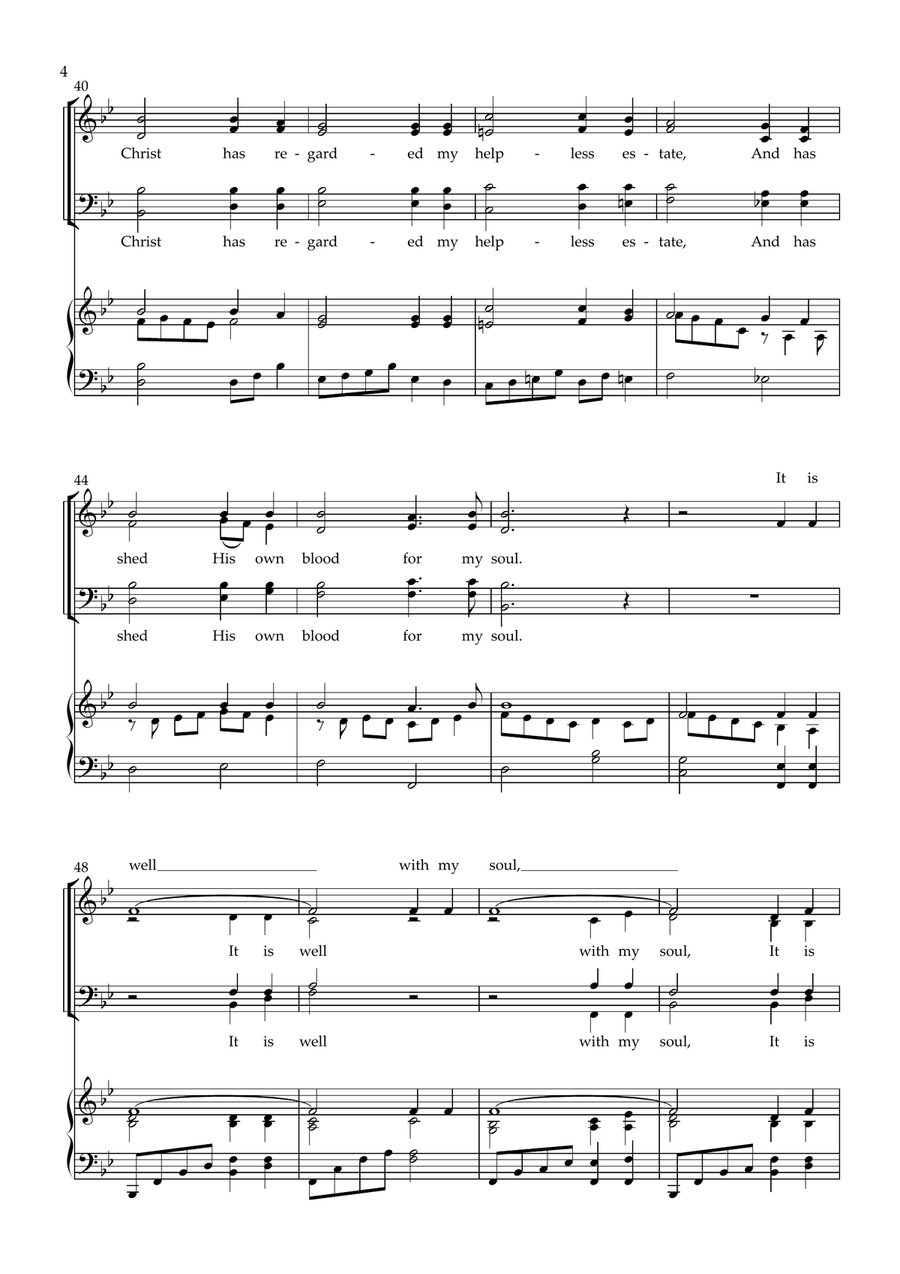 It Is Well With My Soul It Is Well With My Soul Choir scores gallery preview page 4