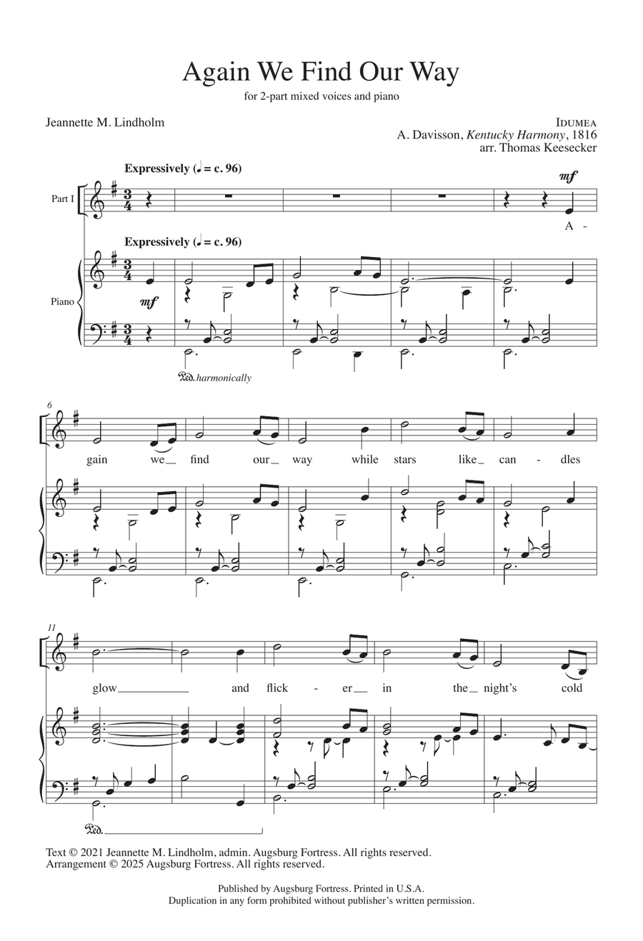 Again We Find Our Way Again We Find Our Way 2-Part scores gallery preview page 2