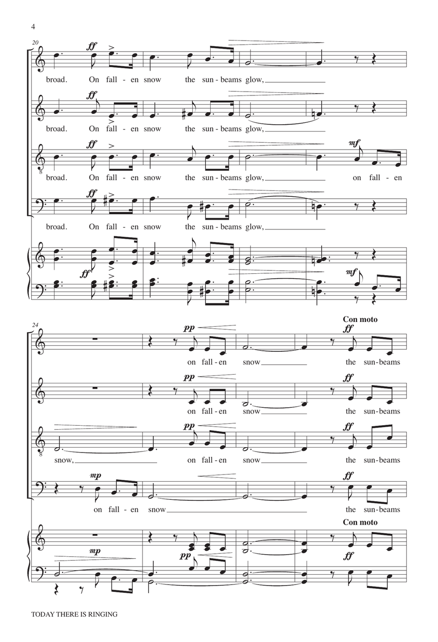 Today There Is Ringing Today There Is Ringing 4-Part scores gallery preview page 4