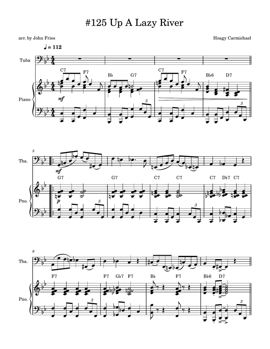 Lazy River Lazy River Piano scores gallery preview page 1