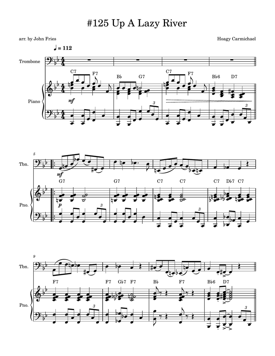 Lazy River Lazy River Piano scores gallery preview page 1