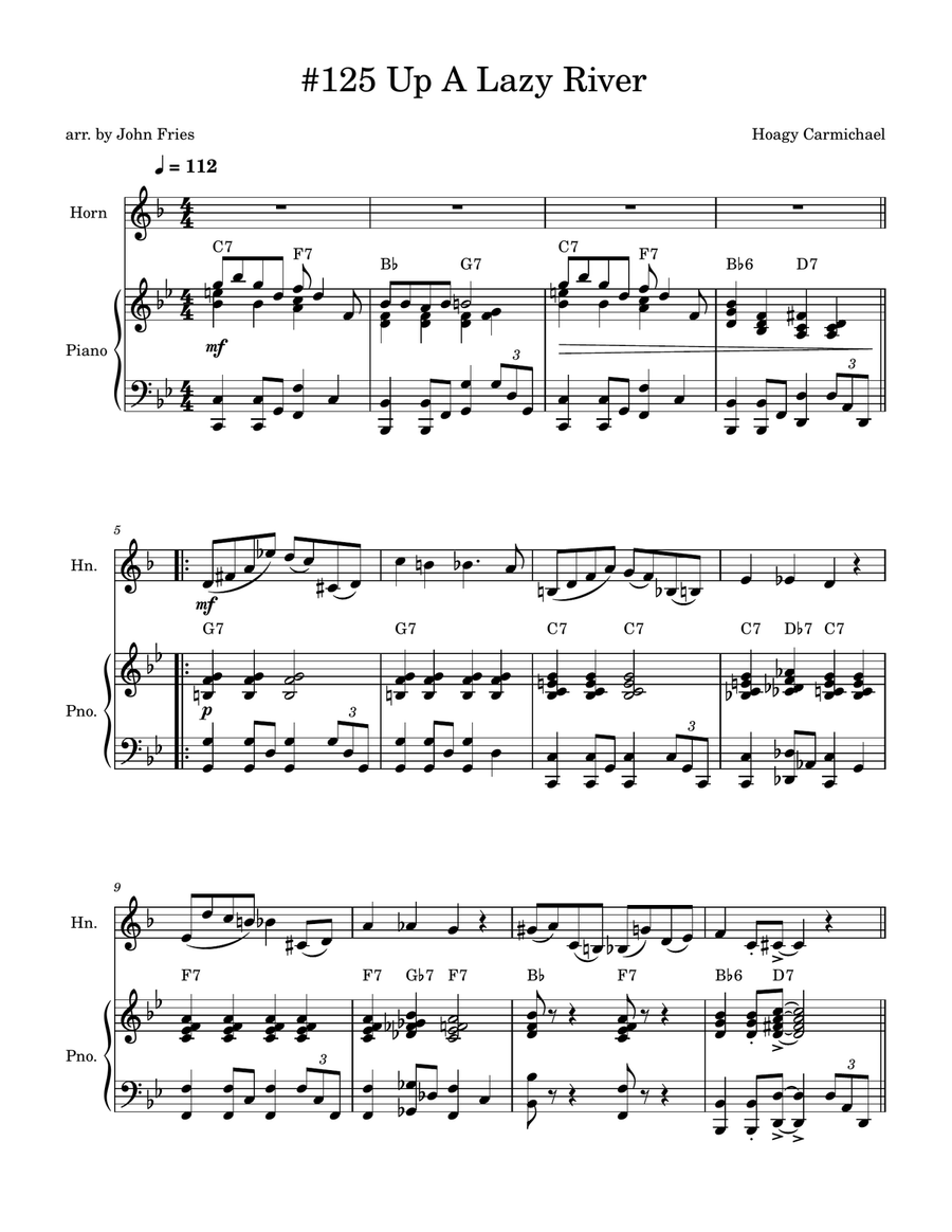 Lazy River Lazy River Piano scores gallery preview page 1