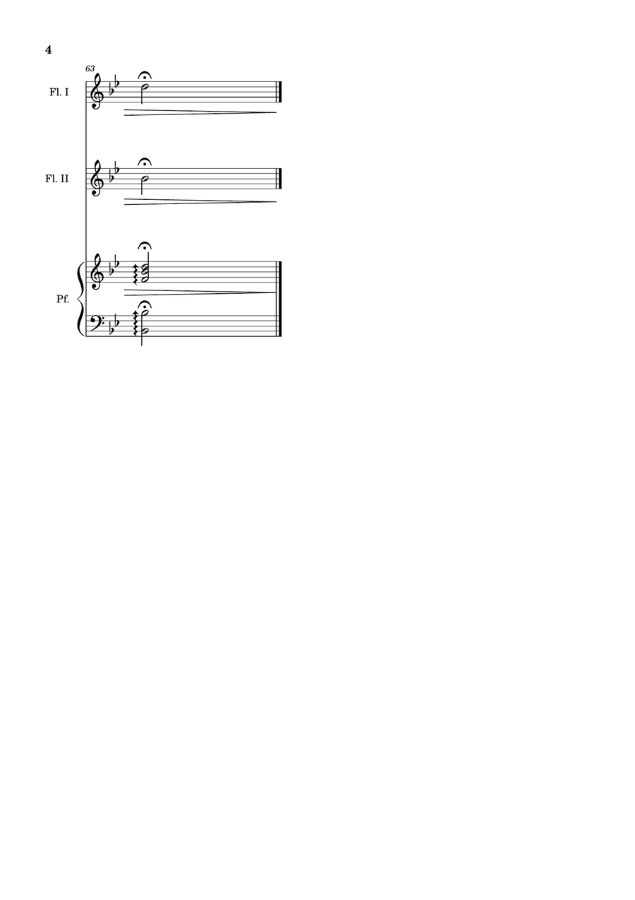 Bridal Chorus. R. Wagner - Flute Duet and Piano. Score and Parts. Flute Duet scores gallery preview page 4