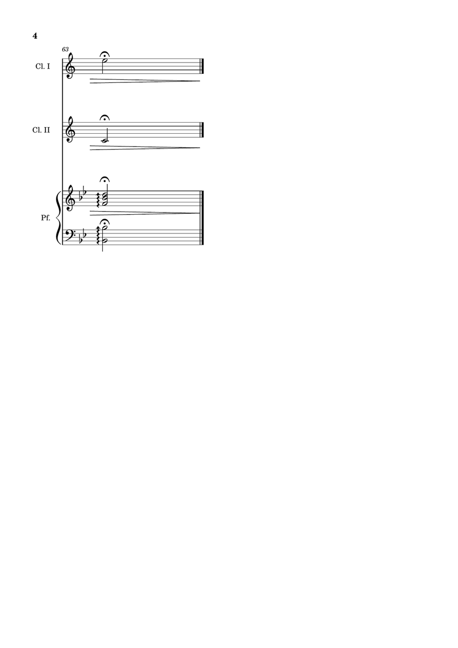 Bridal Chorus. R. Wagner - Clarinet Duet and Piano. Score and Parts. Clarinet Duet scores gallery preview page 4