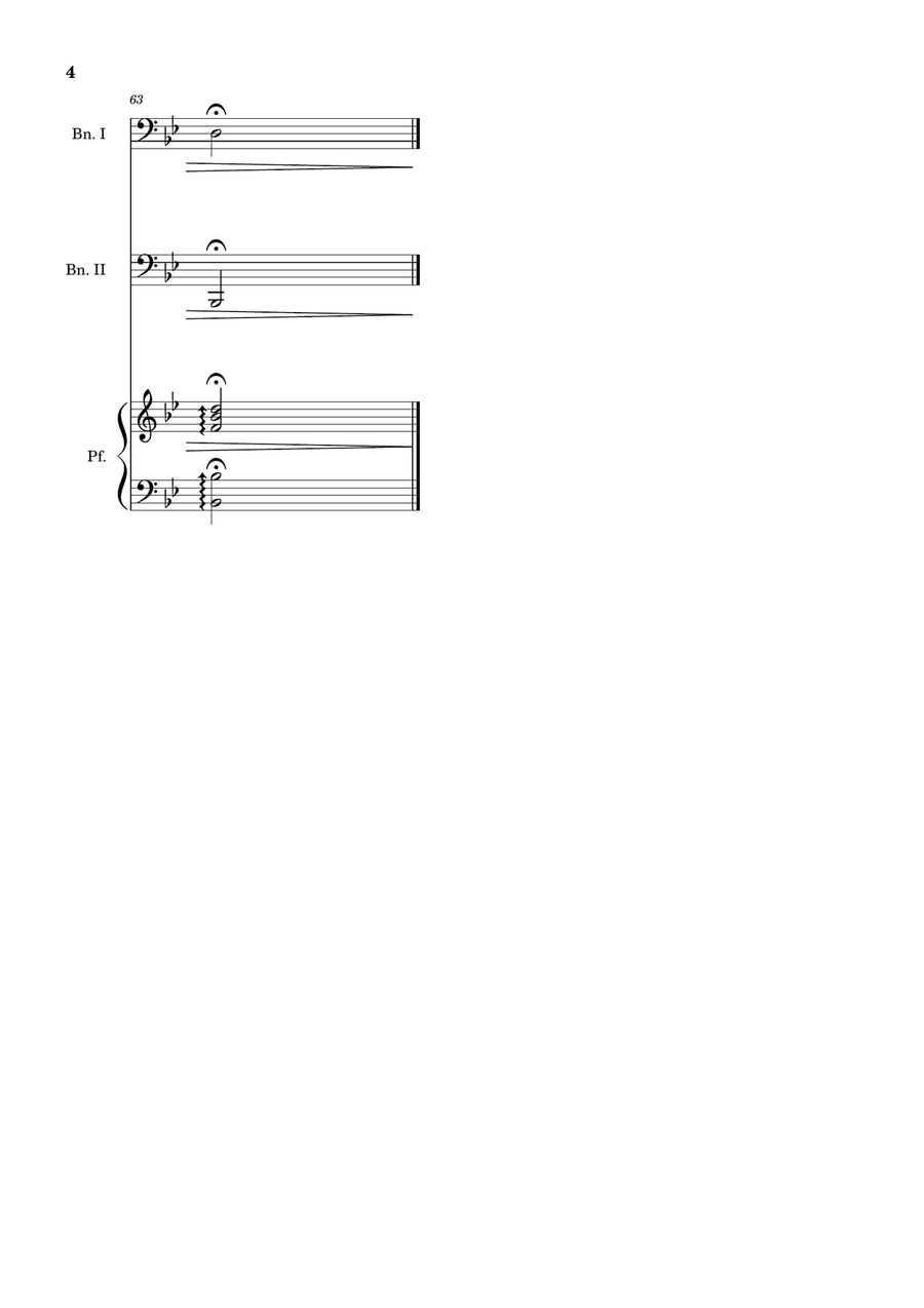 Bridal Chorus. R. Wagner - Bassoon Duet and Piano. Score and Parts. Woodwind Duet scores gallery preview page 4