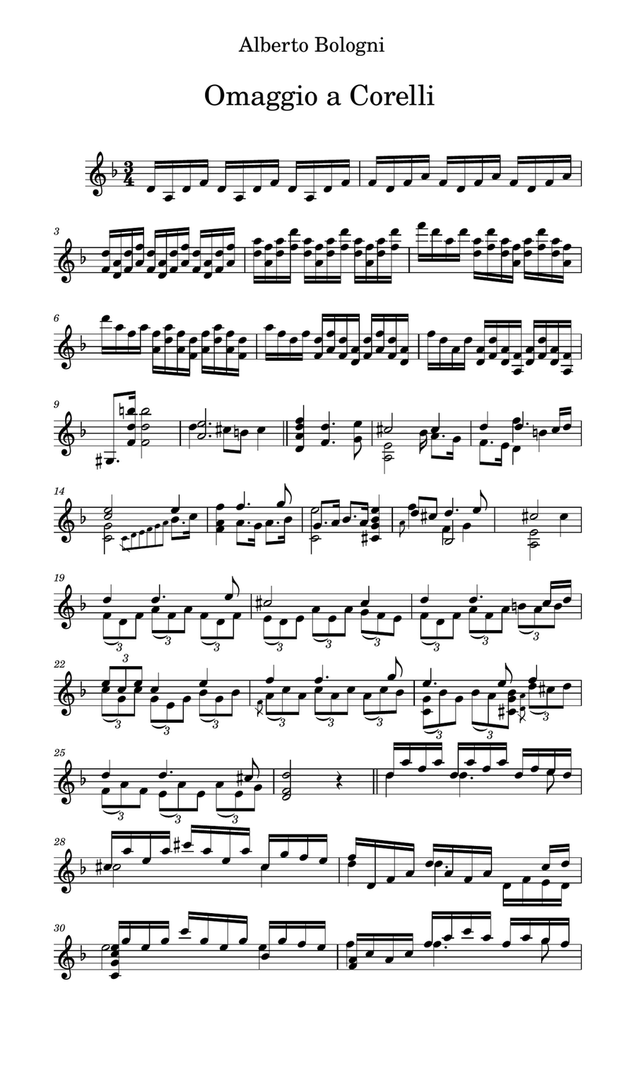 Omaggio a Corelli Omaggio a Corelli Violin Solo scores gallery preview page 1