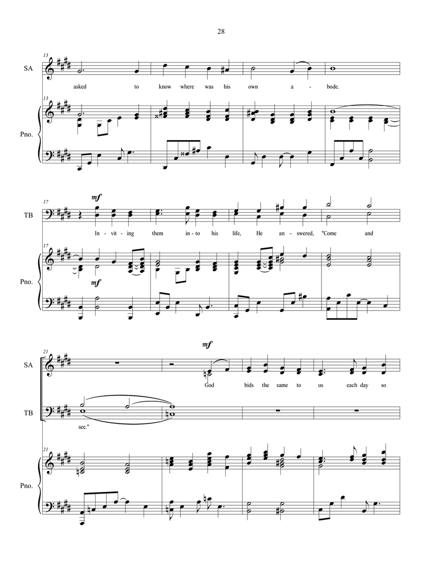 What Seek Ye? sacred music for SATB choir 4-Part scores gallery preview page 3