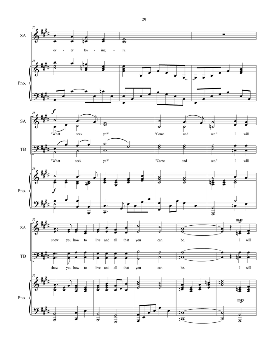 What Seek Ye? sacred music for SATB choir 4-Part scores gallery preview page 4