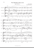 Wie Melodien zieht es mir for Clarinet Quartet