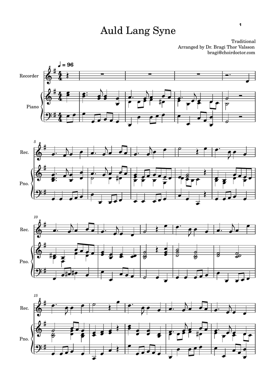 Five Christmas Songs for Recorder - volume 3 Recorder scores gallery preview page 2