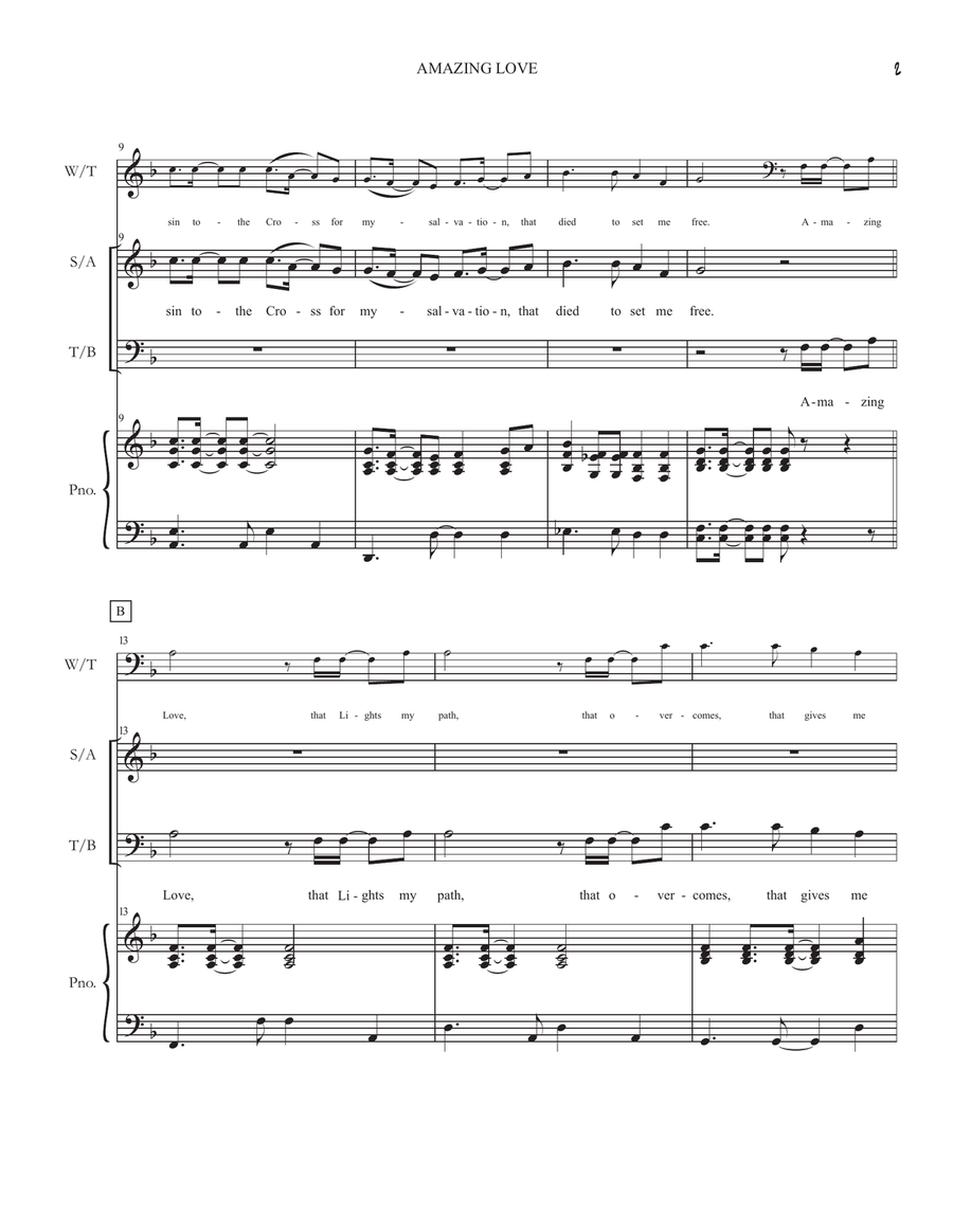 AMAZING LOVE AMAZING LOVE Divisi scores gallery preview page 2