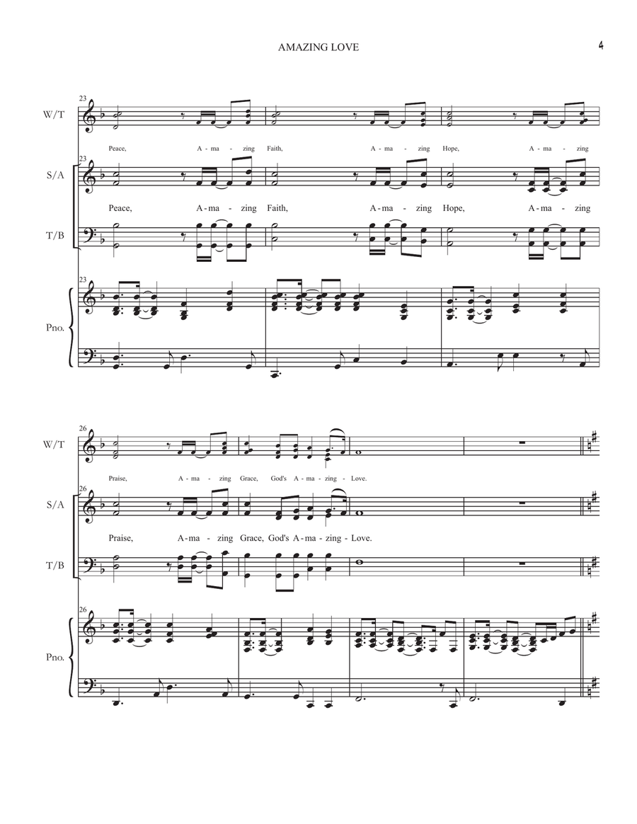 AMAZING LOVE AMAZING LOVE Divisi scores gallery preview page 4