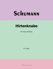 Hirtenknabe, by Schumann, in f minor