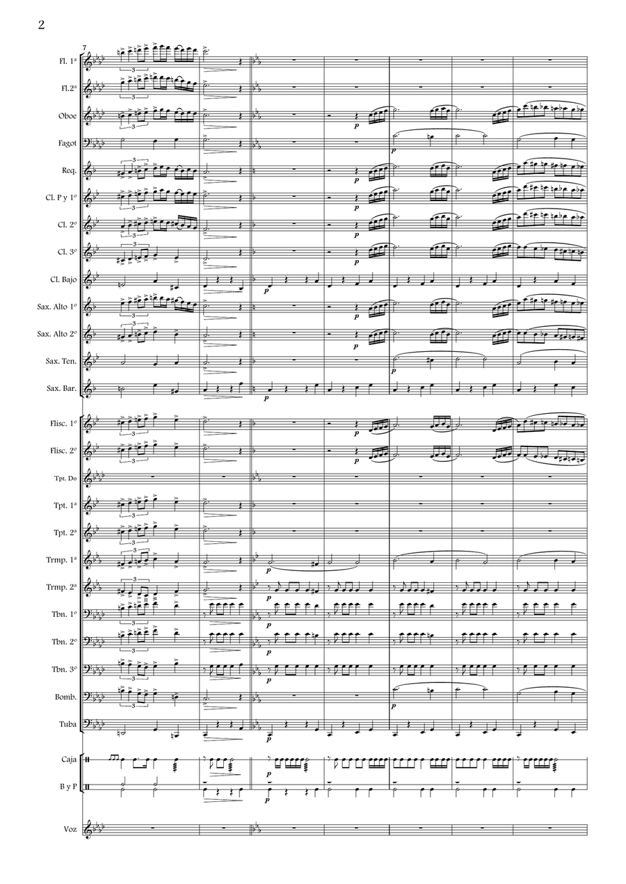 Zagala Divina Zagala Divina Concert Band scores gallery preview page 5