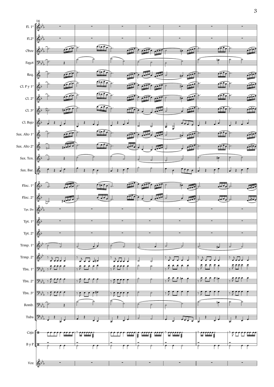 Zagala Divina Zagala Divina Concert Band scores gallery preview page 6