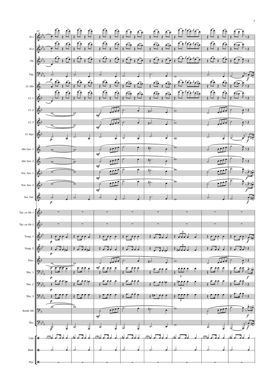 María, madre de Jesús María, madre de Jesús Concert Band scores gallery preview page 3