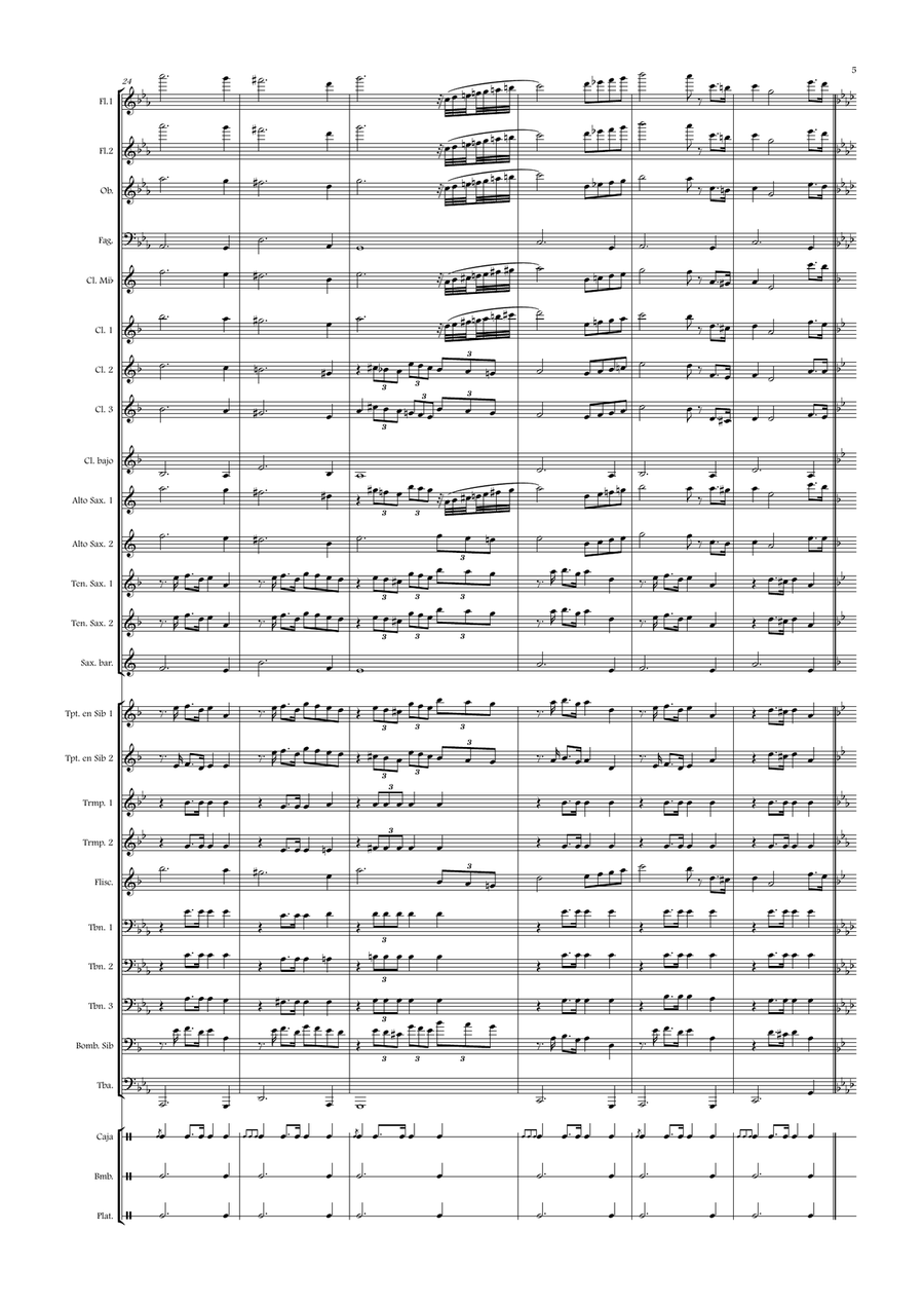 María, madre de Jesús María, madre de Jesús Concert Band scores gallery preview page 5