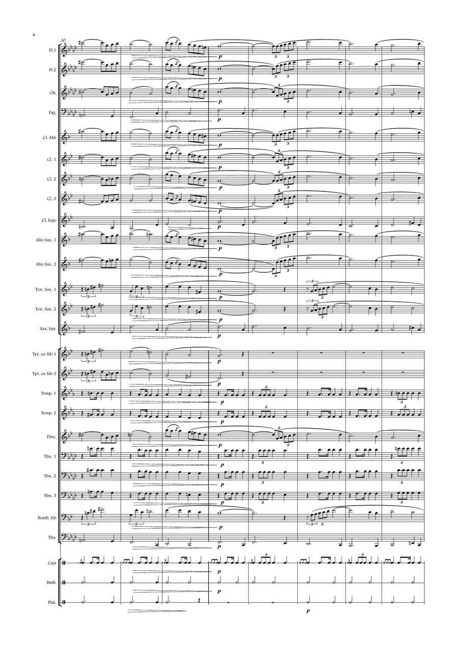 María, madre de Jesús María, madre de Jesús Concert Band scores gallery preview page 6