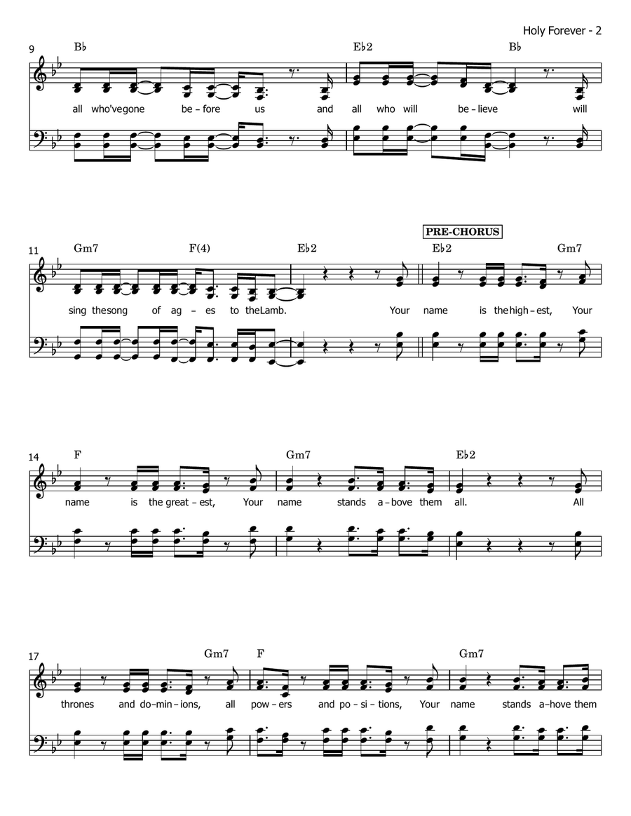 Holy Forever Holy Forever 4-Part scores gallery preview page 2