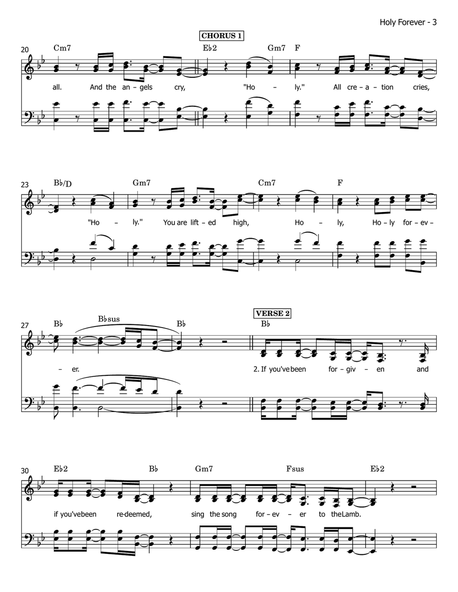 Holy Forever Holy Forever 4-Part scores gallery preview page 3