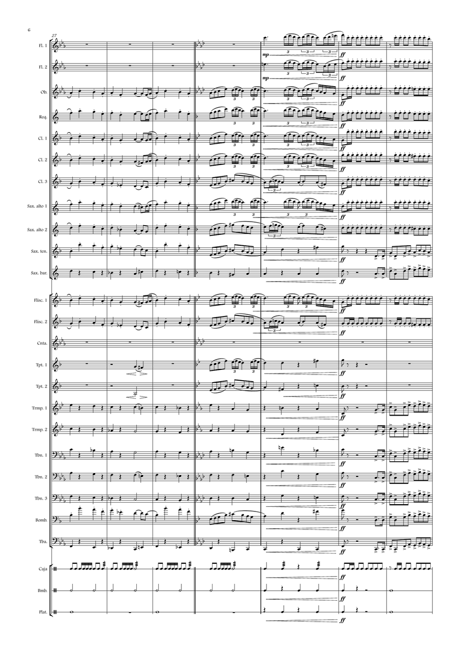 Sacramental de Santa Genoveva Concert Band scores gallery preview page 6