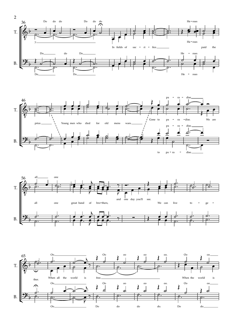 Requiem For A Soldier Requiem For A Soldier TTBB scores gallery preview page 2