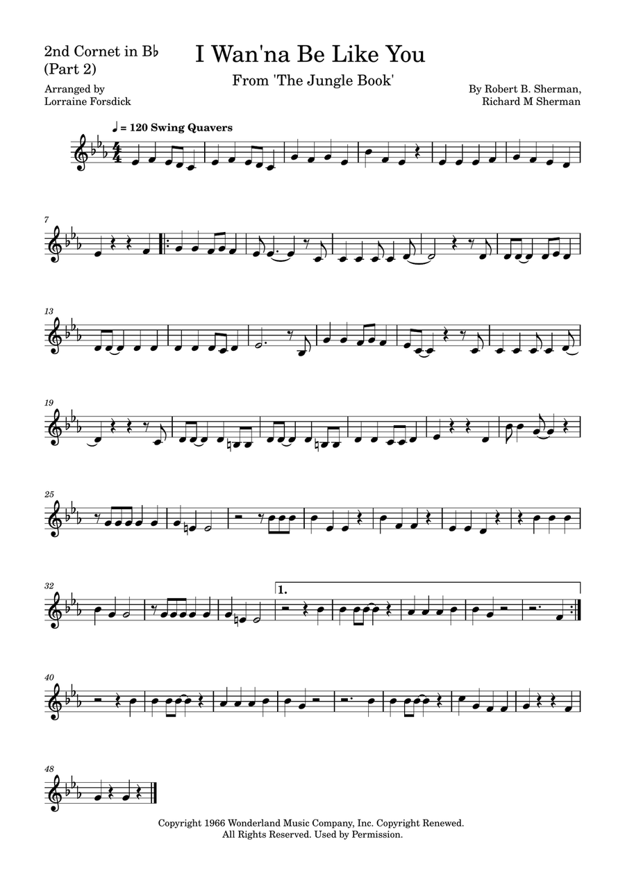 I Wan'na Be Like You (The Monkey Song) Brass Band scores gallery preview page 6