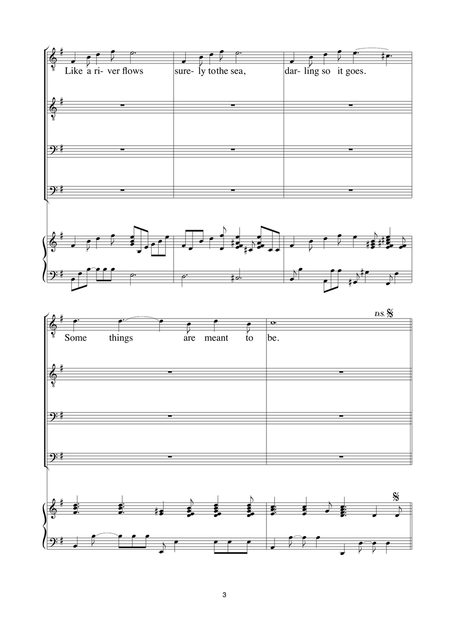 Can´t help falling in love TTBB scores gallery preview page 3