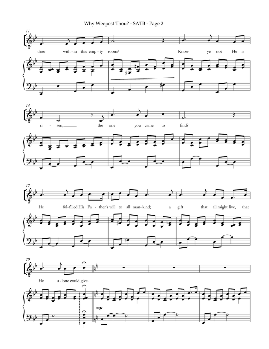 Why Weepest Thou? Voice Solo scores gallery preview page 3
