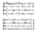 He's Risen, He's Risen String Quartet scores gallery preview page 4