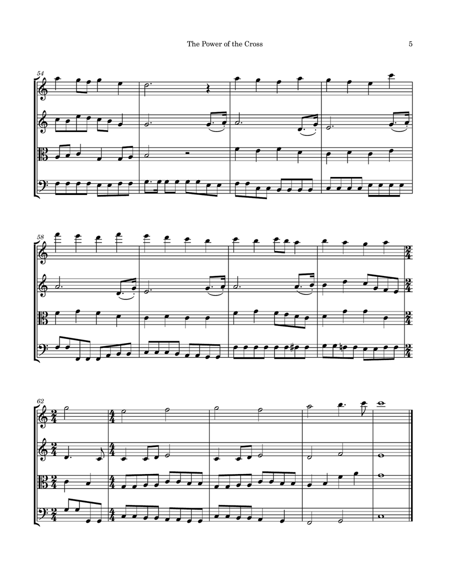 The Power Of The Cross (Oh To See The Dawn) String Quartet scores gallery preview page 5