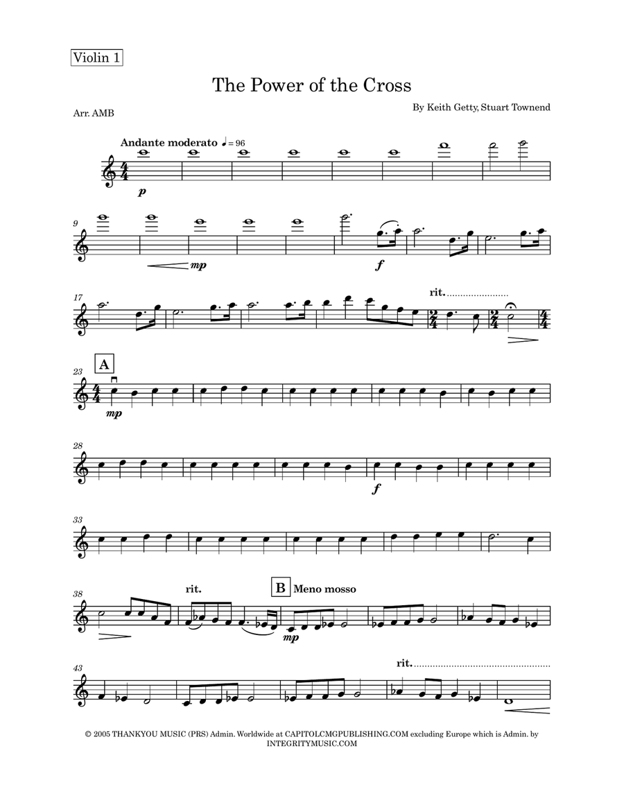 The Power Of The Cross (Oh To See The Dawn) String Quartet scores gallery preview page 6