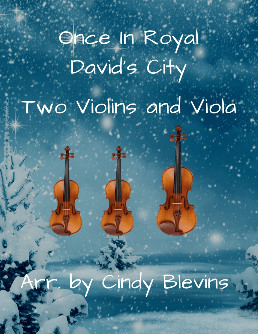Once In Royal David's City, for Two Violins and Viola String Trio scores gallery preview page 1