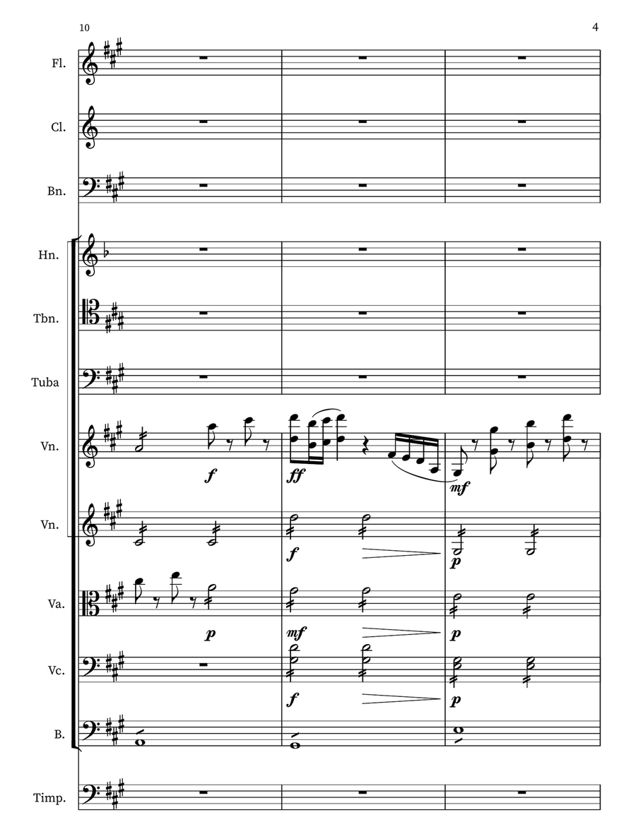Serenade For Symphony In A Major Small Ensemble scores gallery preview page 4