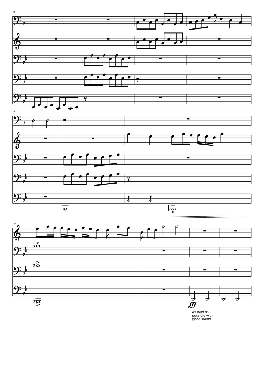 Electric-Dreamscape - Score Only Brass Ensemble scores gallery preview page 3