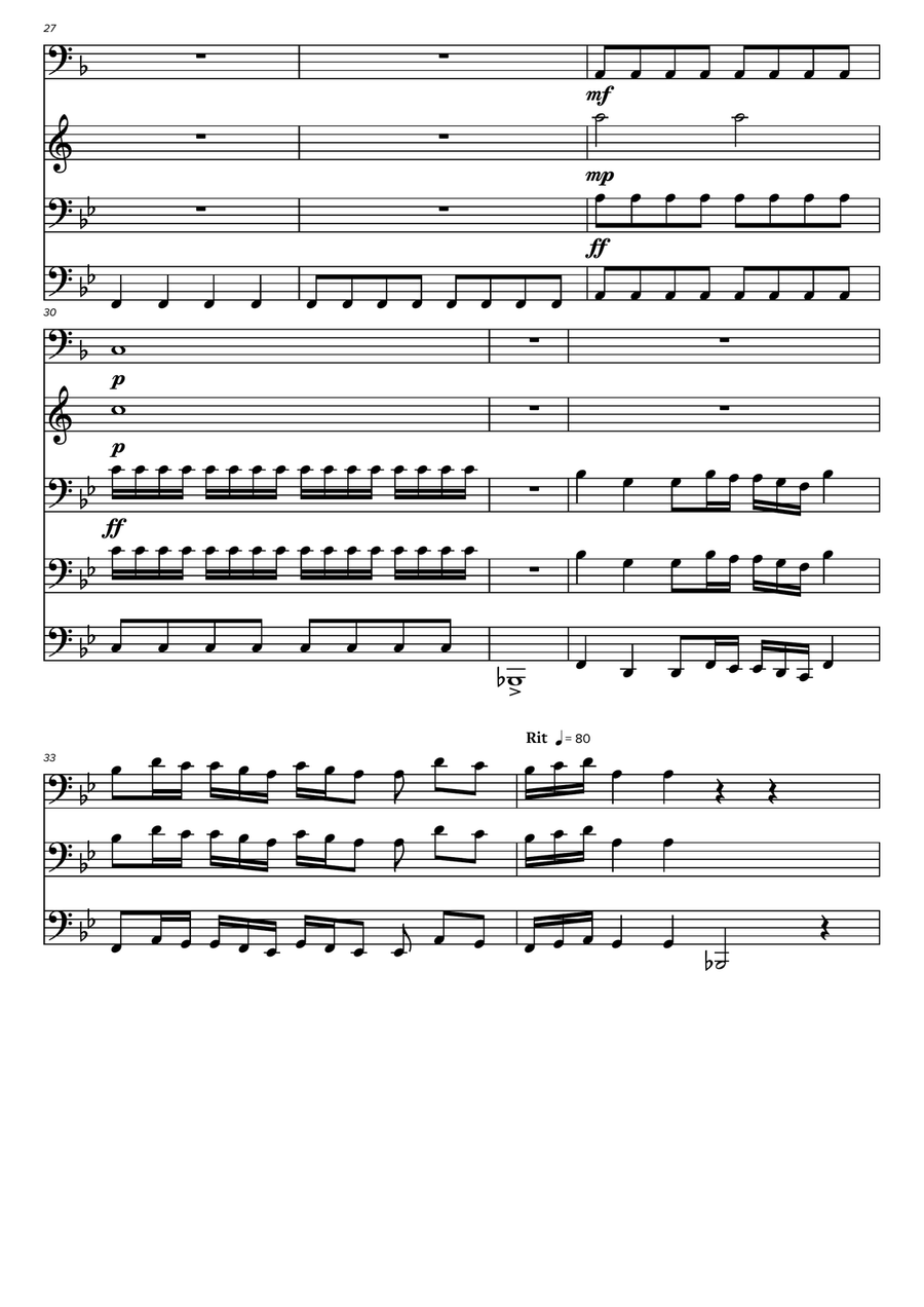 Electric-Dreamscape - Score Only Brass Ensemble scores gallery preview page 4