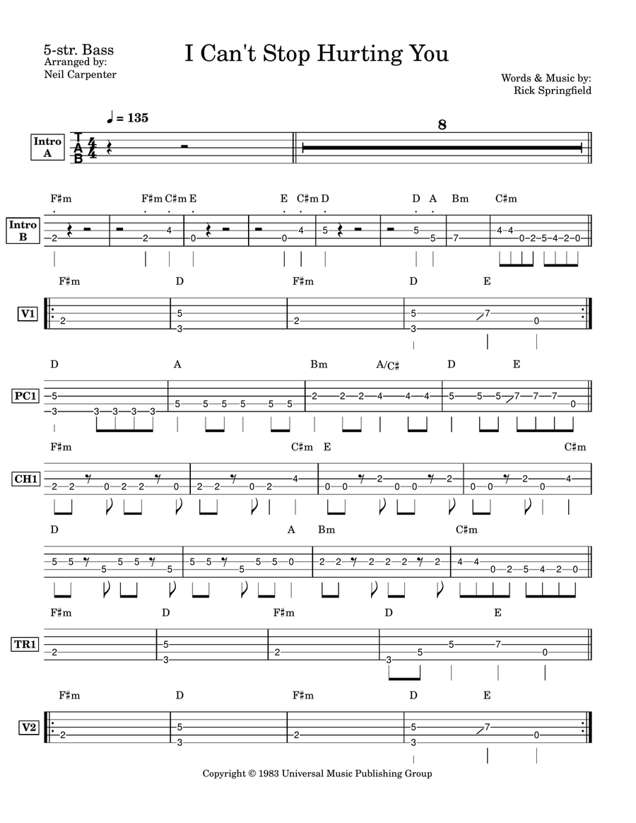 I Can't Stop Hurting You I Can't Stop Hurting You Acoustic Guitar scores gallery preview page 2